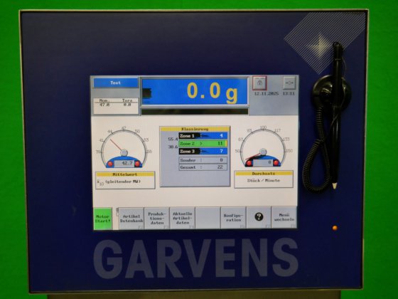 Garvens S2 (320099) 在线检重秤，带剔除装置和剔除容器