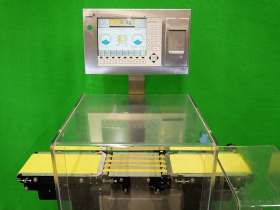 ガーブンスTopLine VS2 インライン秤量機、リジェクト・プリンター付き、重量範囲300gまで