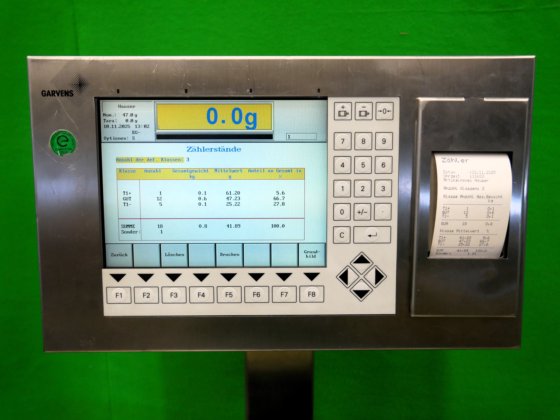 ガーブンスTopLine VS2 インライン秤量機、リジェクト・プリンター付き、重量範囲300gまで