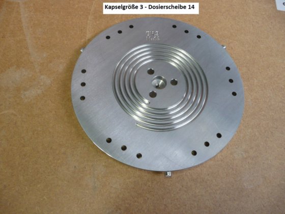 ボッシュ GKF 330/400 カプセル充填装置交換部品およびドージングプレート