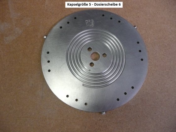 ボッシュ GKF 330/400 カプセル充填装置交換部品およびドージングプレート