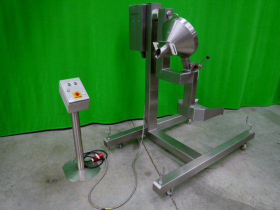 リミテックコンテナ転倒・空け装置