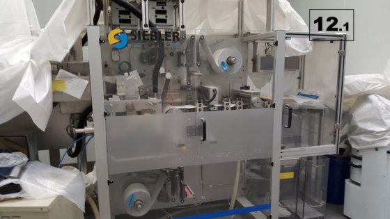 Siebler + Göring 5000/160E 発泡性錠剤用縦型四方シールストリップパッカー