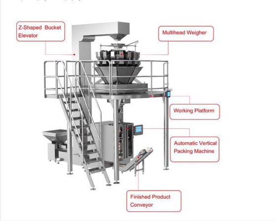 自動 10 頭部複数のヘッド Weigher の野菜フルーツ包装機械