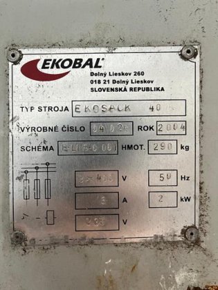 2004 EKOBAL EKOSACK 40 Waste