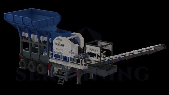 1段式モバイルジョークラッシャー：硬い石材の連続採石作業に最大容量