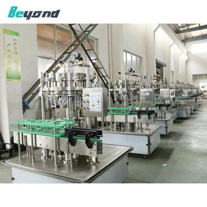 物美价廉的高品质全自动玻璃瓶啤酒灌装旋盖机