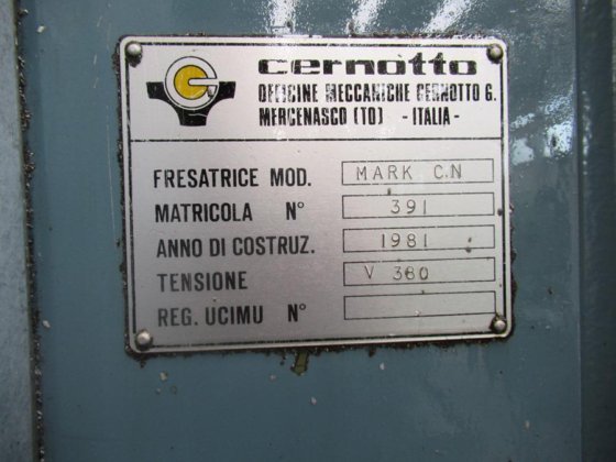 1981 CERNOTTO MARK CNC FAGOR