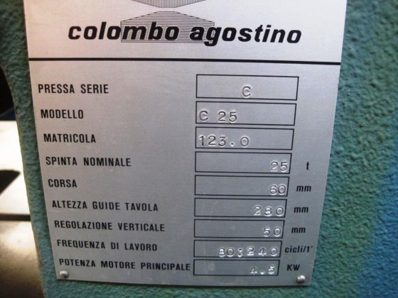 AGOSTINO COLOMBO C 25 C-Frame