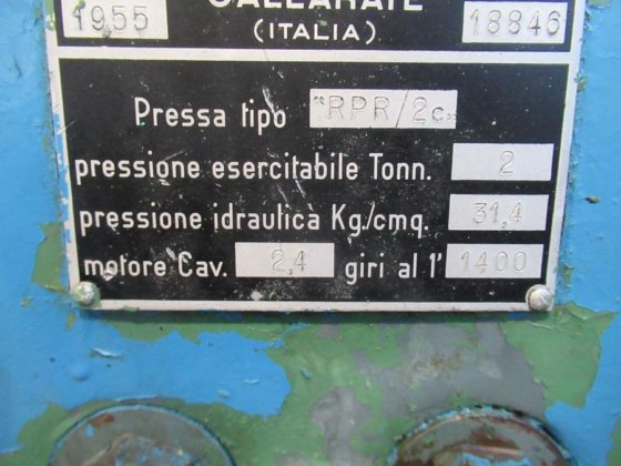 1955 GALDABINI RPR/2c C-Frame 液压压力机