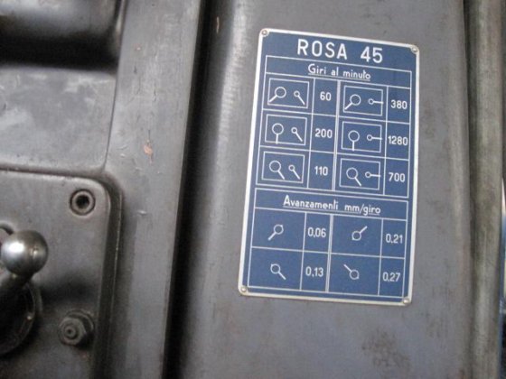 クロスワークテーブル付きROSA 45 旋盤ドリル