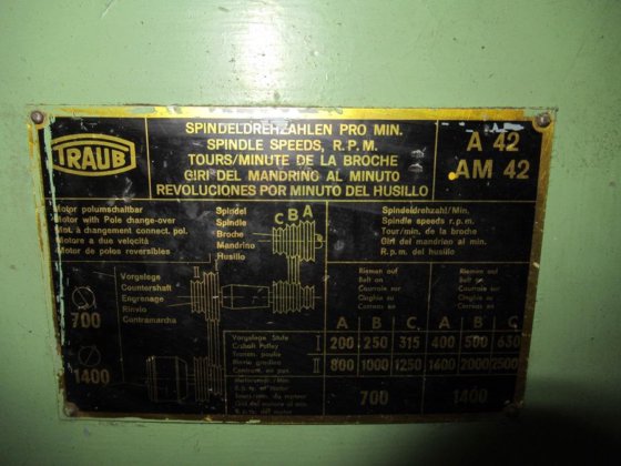 TRAUB A42 / AM42 自动车床