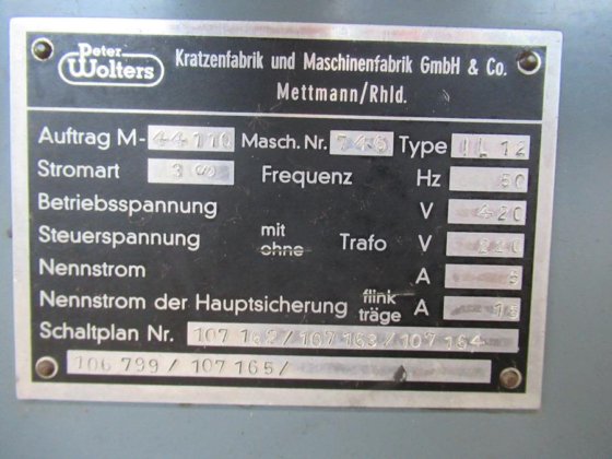 彼得·沃尔特斯 IL-12 垂直研磨机