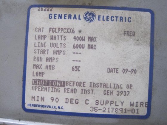 1990 通用电气工作室灯
