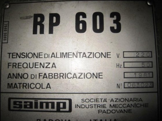 1981 SAIMP RP 603