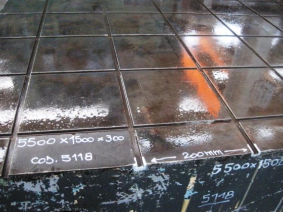 5500x1500 铸铁平台表面