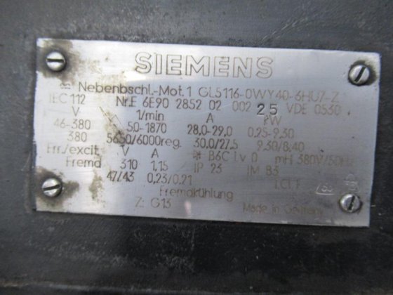 SIEMENS ブラシレスモーター