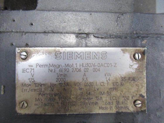 Motor Brushless SIEMENS