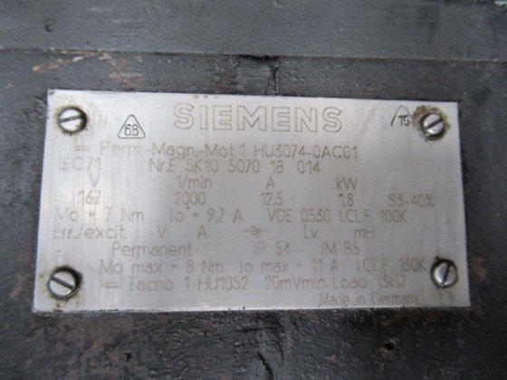 Motor Brushless SIEMENS