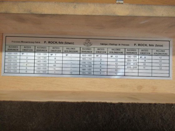 比較機付きエタロンP. ロシュ ボアゲージ