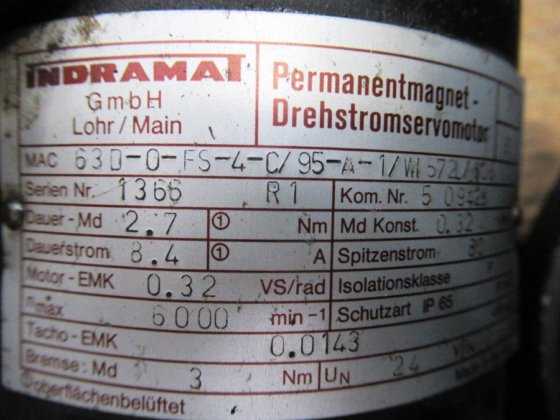 INDRAMAT 无刷电机