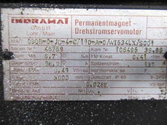 INDRAMAT 无刷电机