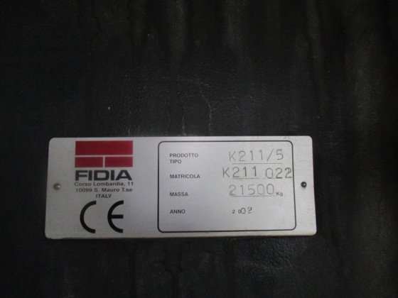 2002 FIDIA K211 5轴数控铣床