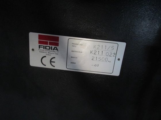 2002 FIDIA K 211/5 5轴立式加工中心