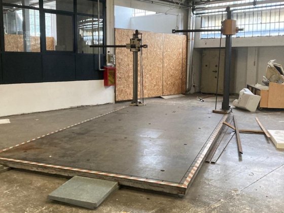 6000x3000 N.3 鋳鉄製テーブル面