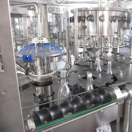 全自动玻璃瓶啤酒葡萄酒漂洗灌装旋盖机