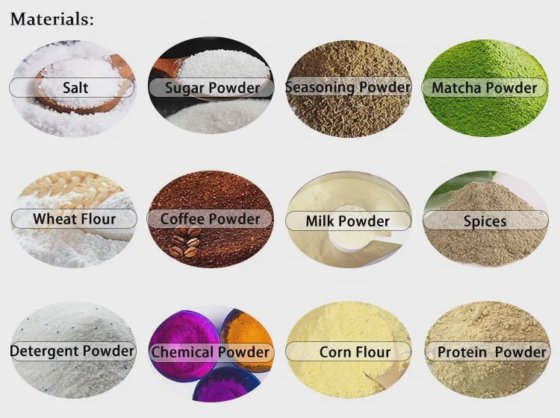 用于粉末充填包装的盐螺旋输送机 倾斜式香料真空喂料机称重器