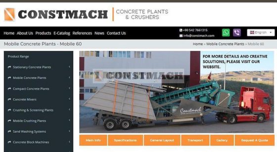 60立方/小时移动混凝土搅拌站