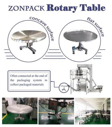 304SS 食品包装袋收集台，用于制袋机的倾斜旋转包装台