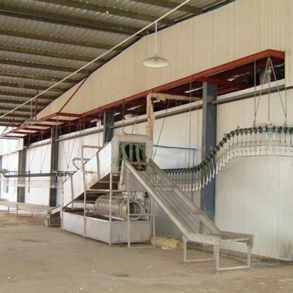 不同屠宰量的肉类加工机 活禽笼滑道式鸡屠宰设备