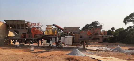 移動式花崗岩破砕プラント