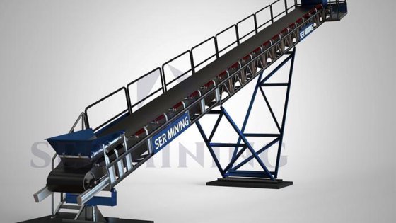 鉱業、砂利運搬用ゴムコンベアベルト