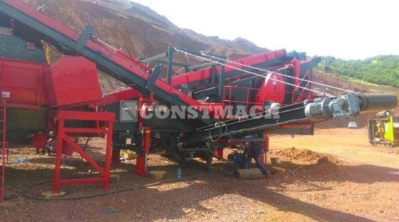 150 Tph 容量の移動式石灰石破砕プラント