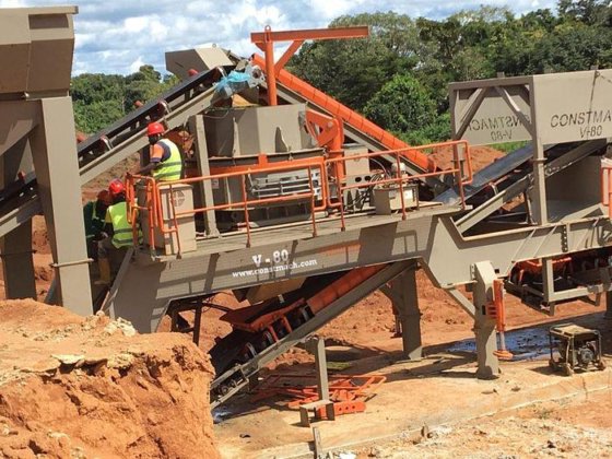 移動式破砕プラント