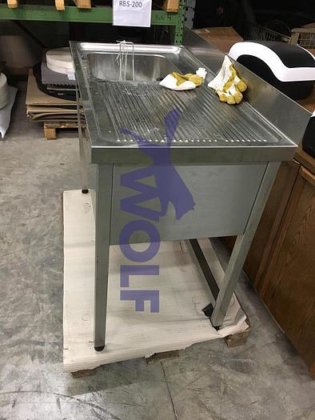 不锈钢水槽带搁板