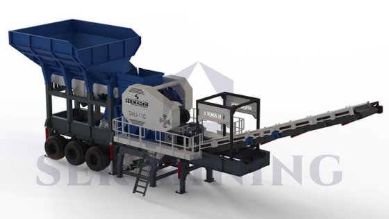 1段式モバイルジョークラッシャー：硬い石材の連続採石作業に最大容量