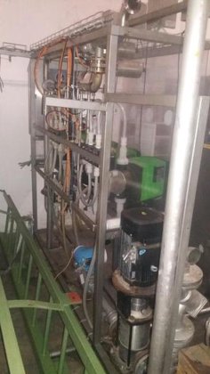 衛生センターを備えた加圧ステーション