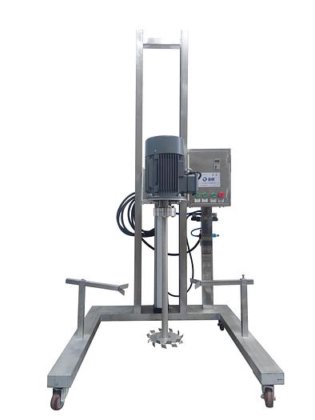 智通工厂供应工业移动式电动气动升降高剪切乳化搅拌机均质机可定制