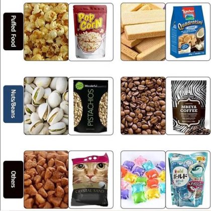 多機能真空包装機小さなナッツパッキングマシン1シングルステーションdoypackパウチパッキングマシン