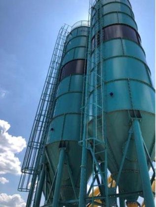100トン容量のボルト式セメントサイロ、在庫あり