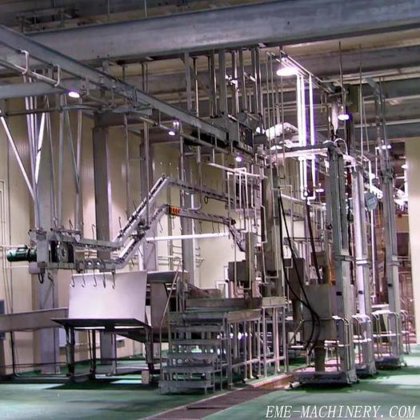 猪/牛/羊头和红内脏同步检查输送机 牛屠宰场设备 屠宰机