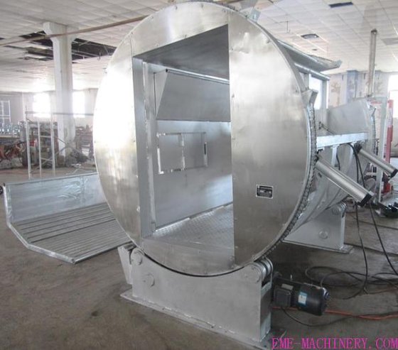 用于清真屠宰的活牛气动仪式型杀牛箱