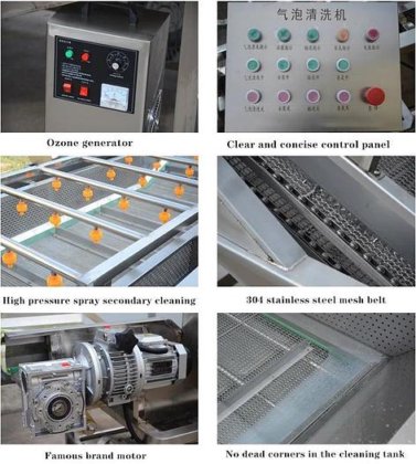 Automatic fruit and vegetable washing machine bubble washing machine ...