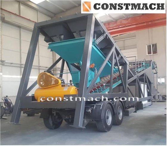 60立方/小时移动混凝土搅拌站