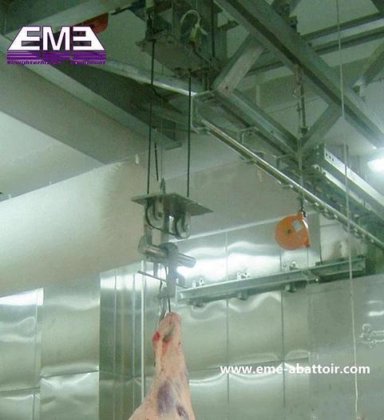 优质供应商 EME 生产的四分之一胴体垂直升降/卸载机 奶牛屠宰线 屠宰场设备