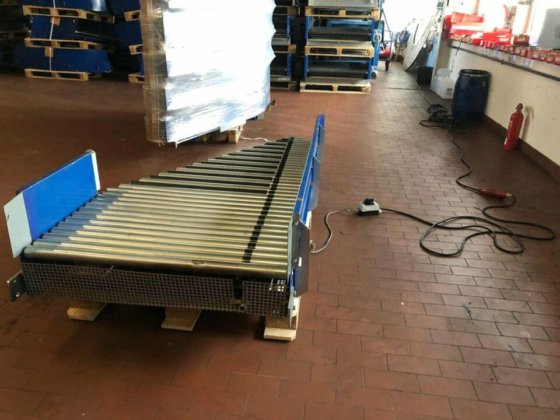 BUDDE roller conveyor infeeder outfeeder with drive in Krefeld, North ...